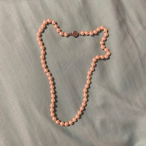 Pearl Style Clasp Necklace